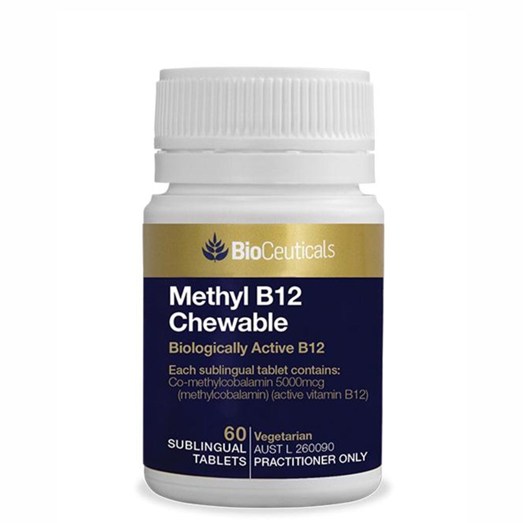 BioCeuticals Methyl B12 Chewable Tablets - 1000mcg Vitamin B12 Supplement for Energy & Nervous System Support - Delicious Berry Flavor for Adults & Kids - Perfect for Busy Lifestyles & Vegan Diets