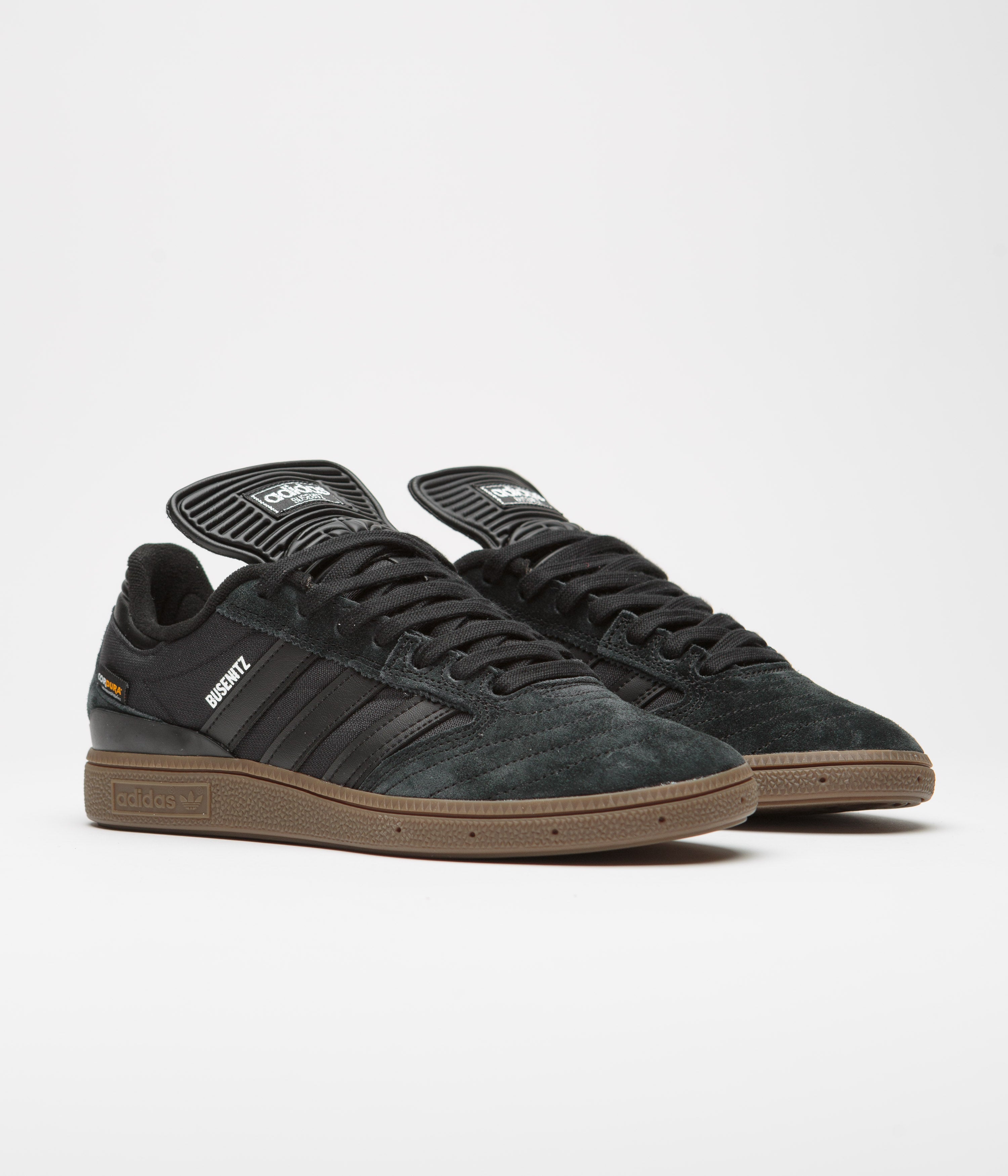 Adidas Busenitz Shoes Men's Skateboarding Sneakers - Core Black / Gum5 Sole for Comfort & Durability - Perfect for Street Skating & Casual Wear