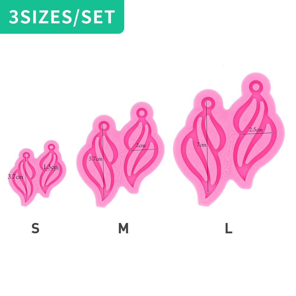 3Pcs Super Smooth Silicone Earring Molds for Jewelry Making - DIY Resin Crafts, Fashion Jewelry Supplies - Perfect for Creating Unique Handmade Earrings at Home or Gifts