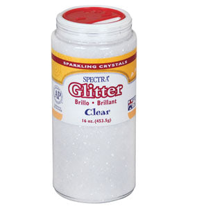 4 oz Glitter Clear for Crafts, DIY Projects, Nail Art & Home Decor - Premium Fine Sparkle Glitter for Scrapbooking, Slime Making & Party Decorations