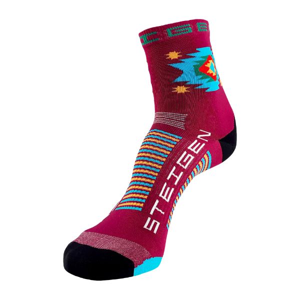 Unisex Steigen 1/2 Length Running Socks - Breathable Cushioned Athletic Socks for Men & Women - Perfect for Jogging, Gym Workouts & Marathon Training