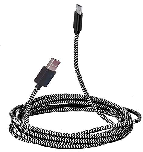 PS4 Controller Charger - 6FT Micro USB Charging Cable for Playstation 4/PS4 Pro/PS4 Slim with Fast Charging & Data Sync - Compatible with Xbox One X/One S Controllers - Perfect for Gaming Sessions & Multiplayer Setups