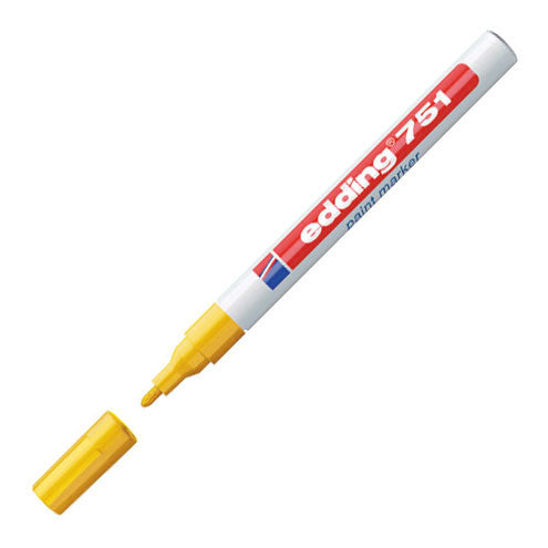 edding 751 Paint Marker Pen - Permanent Oil-Based Paint Pen for Metal, Glass, Plastic & Wood - Ideal for DIY Crafts, Signage & Industrial Marking