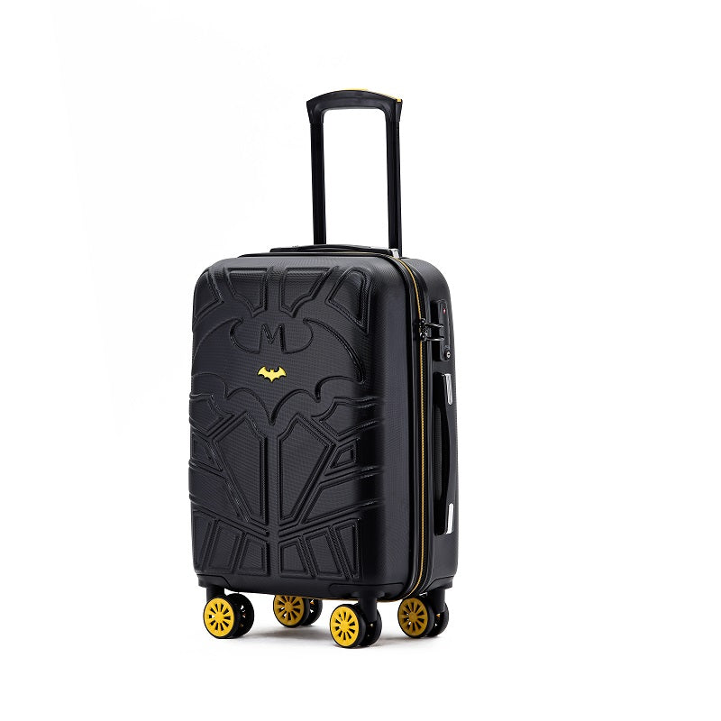 Batman 19-Inch Small 4-Wheel Hard Shell Suitcase - Black Luggage for Kids & Teens | Perfect for School Trips, Weekend Getaways & Air Travel