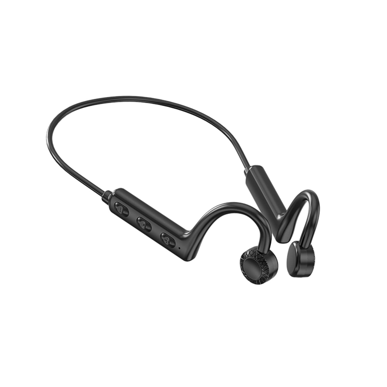 Betreasure Bone Conduction Headphones Bluetooth 5.2 Wireless Open-Ear Headphones - IPX8 Waterproof, HD Stereo Sound, Built-in Mic - Perfect for Running, Cycling, Workouts & Outdoor Activities (Black)