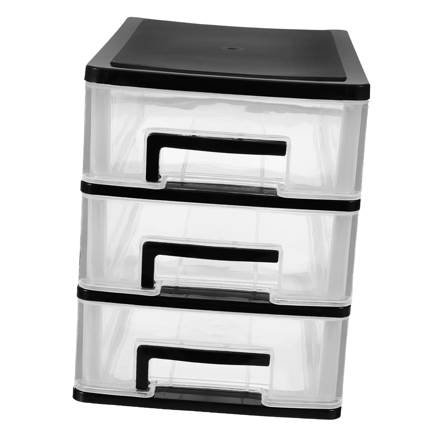 3-Tier Plastic Storage Cabinet with Drawers - Space-Saving Closet Organizer for Bedroom, Bathroom & Office - Portable Multifunctional Storage Furniture for Clothes, Toys & Home Organization