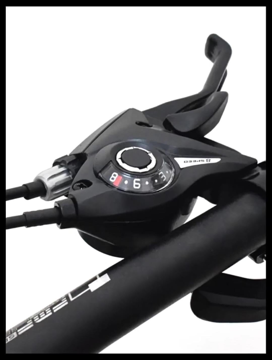 **ZUKKA 21-Speed Bicycle Shifter & Brake Levers Set - 3x7 Speed with Gear Indicator, V-Brake Cable - Left & Right Shifters for Mountain Bikes, Kids Bikes & Tricycles (Pair) - Perfect for Off-Road Trails, Commuting & Family Rides**