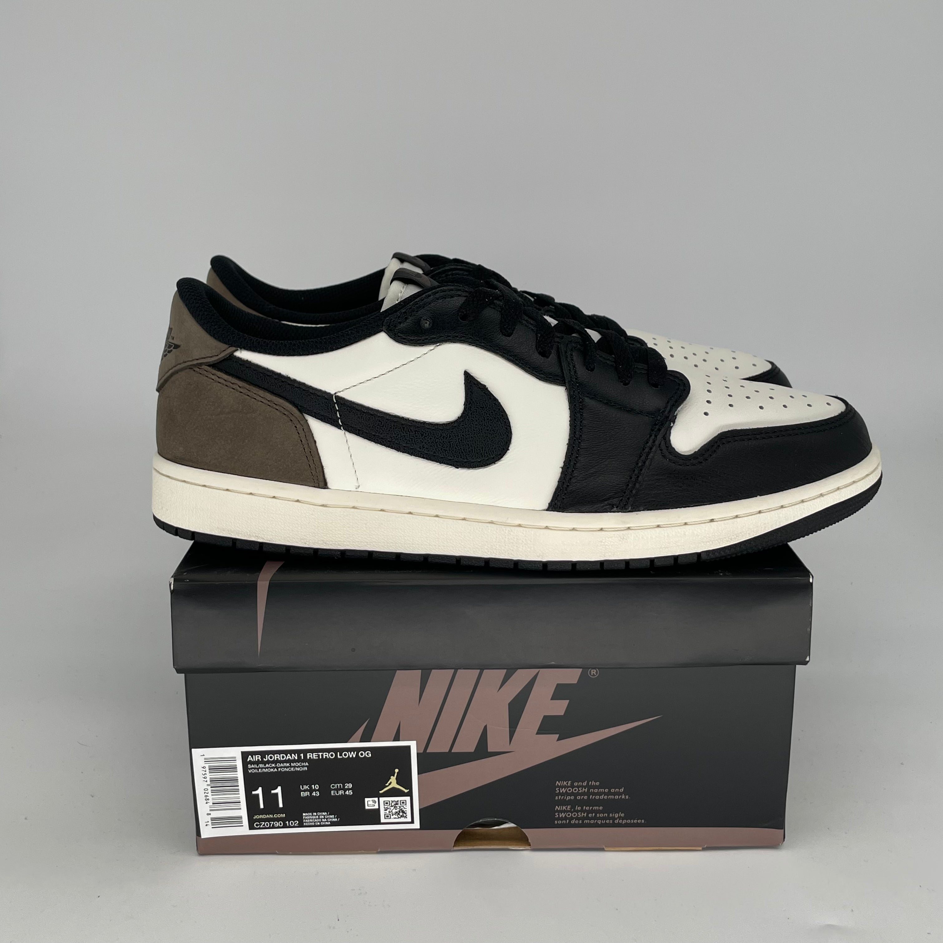 **AIR JORDAN 1 LOW MOCHA - Men's/Women's Size 11 & 12.5W - Style CZ0790-102 - Perfect for Casual Wear, Sneaker Collecting & Street Fashion**