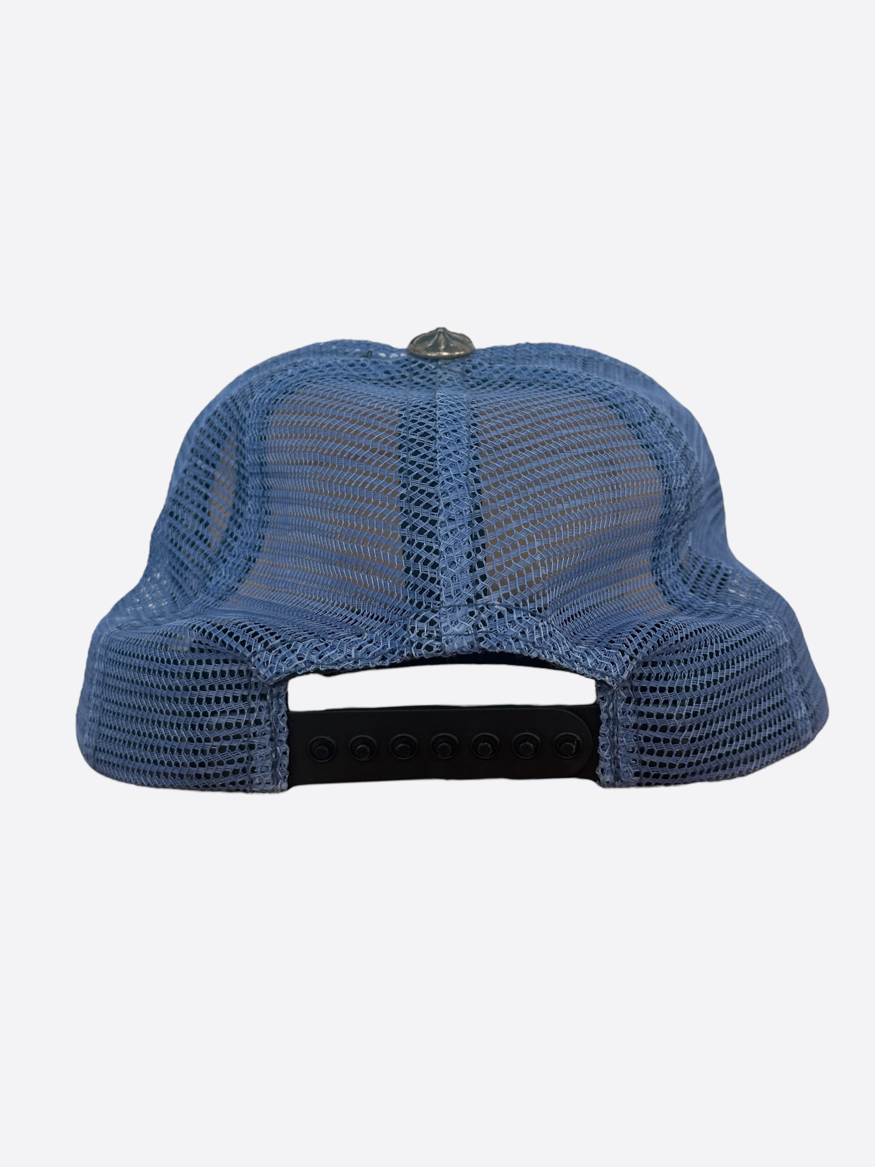 Chrome Hearts Blue & White Miami Exclusive Trucker Hat - Stylish Unisex Baseball Cap for Men & Women - Perfect for Beach, Music Festivals & Streetwear Fashion