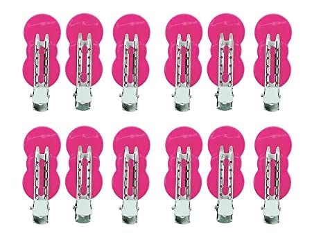 KAVIN Professional Hair Styling Section Clips - 12-Piece Set for Salon & Home Use - Hairdressing Tools for Sectioning & Dividing (Assorted Colors) - Perfect for Women's Haircuts, Styling & Coloring