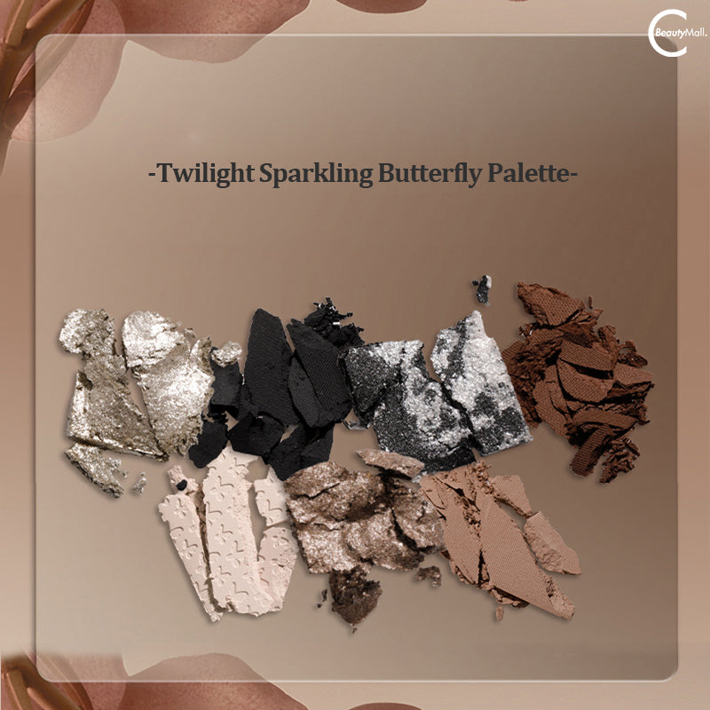 UNNY Trace of the Butterfly 7-Color Eyeshadow Palette - Long Lasting, Highly Pigmented Makeup for Day & Night Looks - Perfect for Parties, Date Nights & Special Occasions