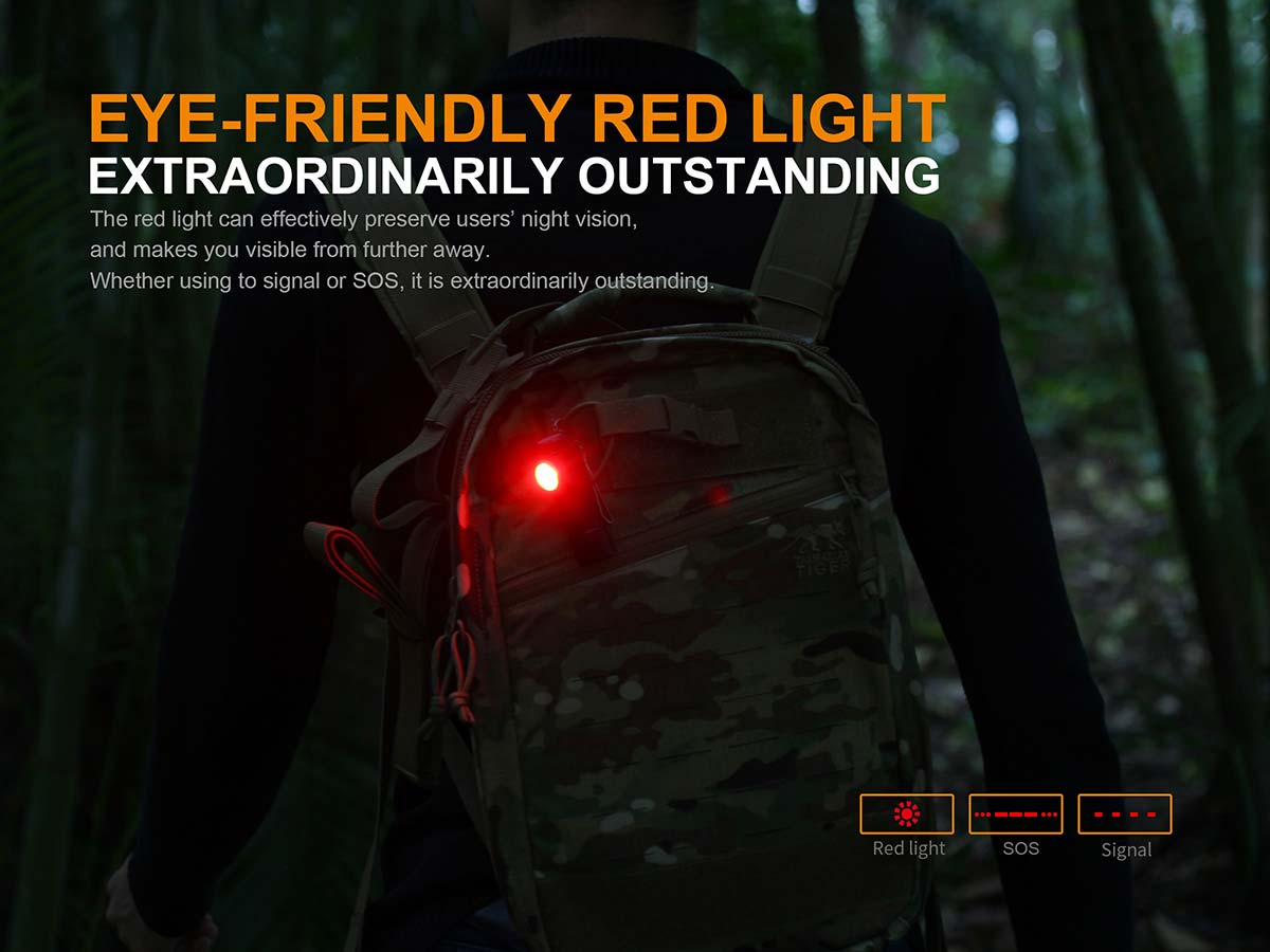 Fenix LD15R USB Rechargeable Right Angle Flashlight - Compact & Bright LED Light for Camping, Hiking, Emergency, and Outdoor Adventures (Discontinued Model)