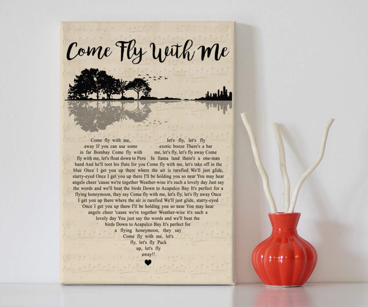 Come Fly With Me Framed Canvas Print - 16x24 Wall Art for Home & Office Decor