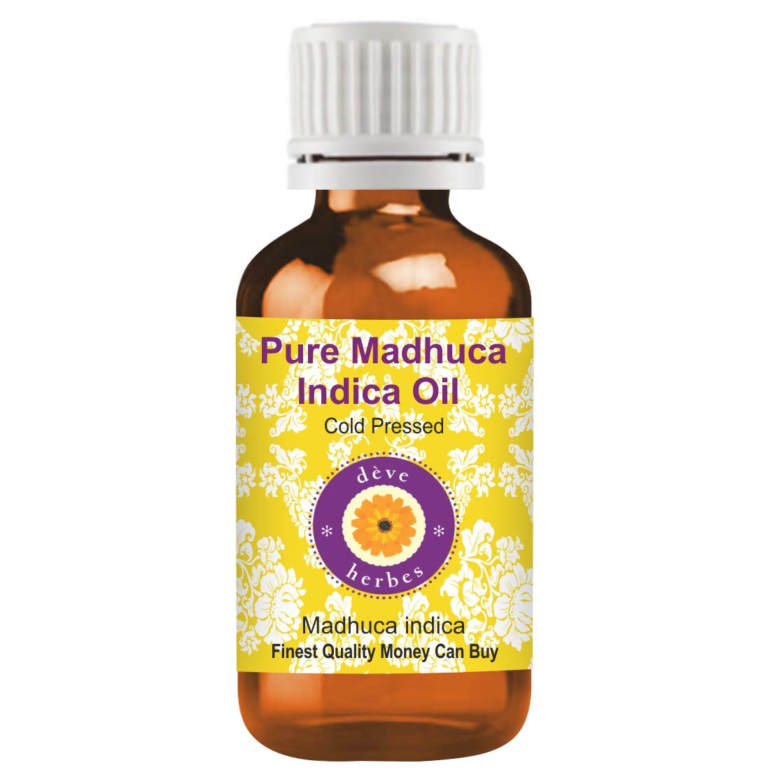 Pure Madhuca Indica Oil (Mahua Oil) 100ml - Cold Pressed, Natural, Therapeutic Grade for Skin & Hair Care - Aromatherapy, Massage & DIY Beauty Recipes
