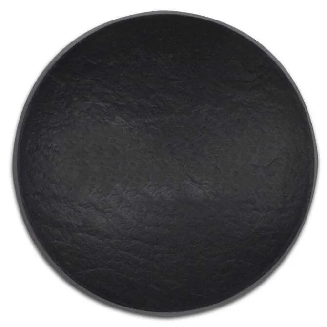 Comatec Faux Slate Round Dish – Elegant Stoneware Serving Platter for Appetizers, Cheese & Desserts | Perfect for Dinner Parties, Weddings & Home Decor