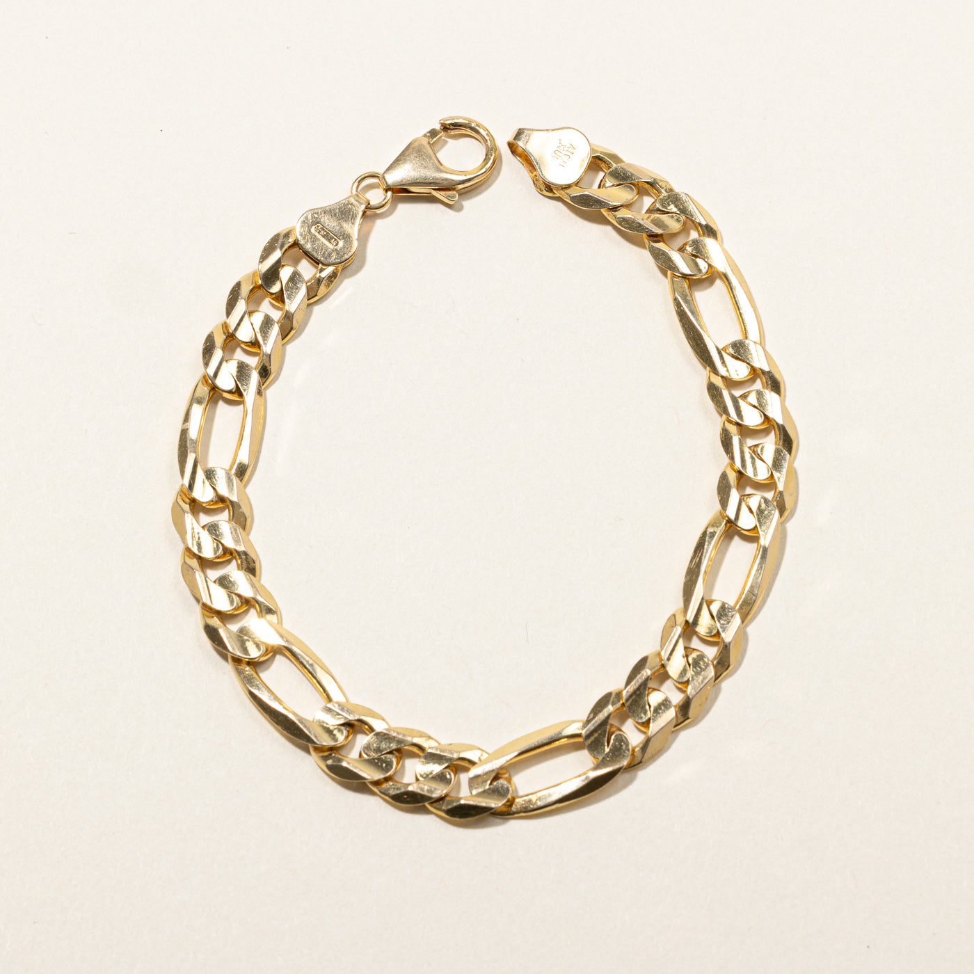 Figaro Link Chain Bracelet for Women - 8 Inch Stainless Steel Adjustable Bracelet | Elegant Jewelry Gift for Her | Perfect for Parties, Weddings & Everyday Wear