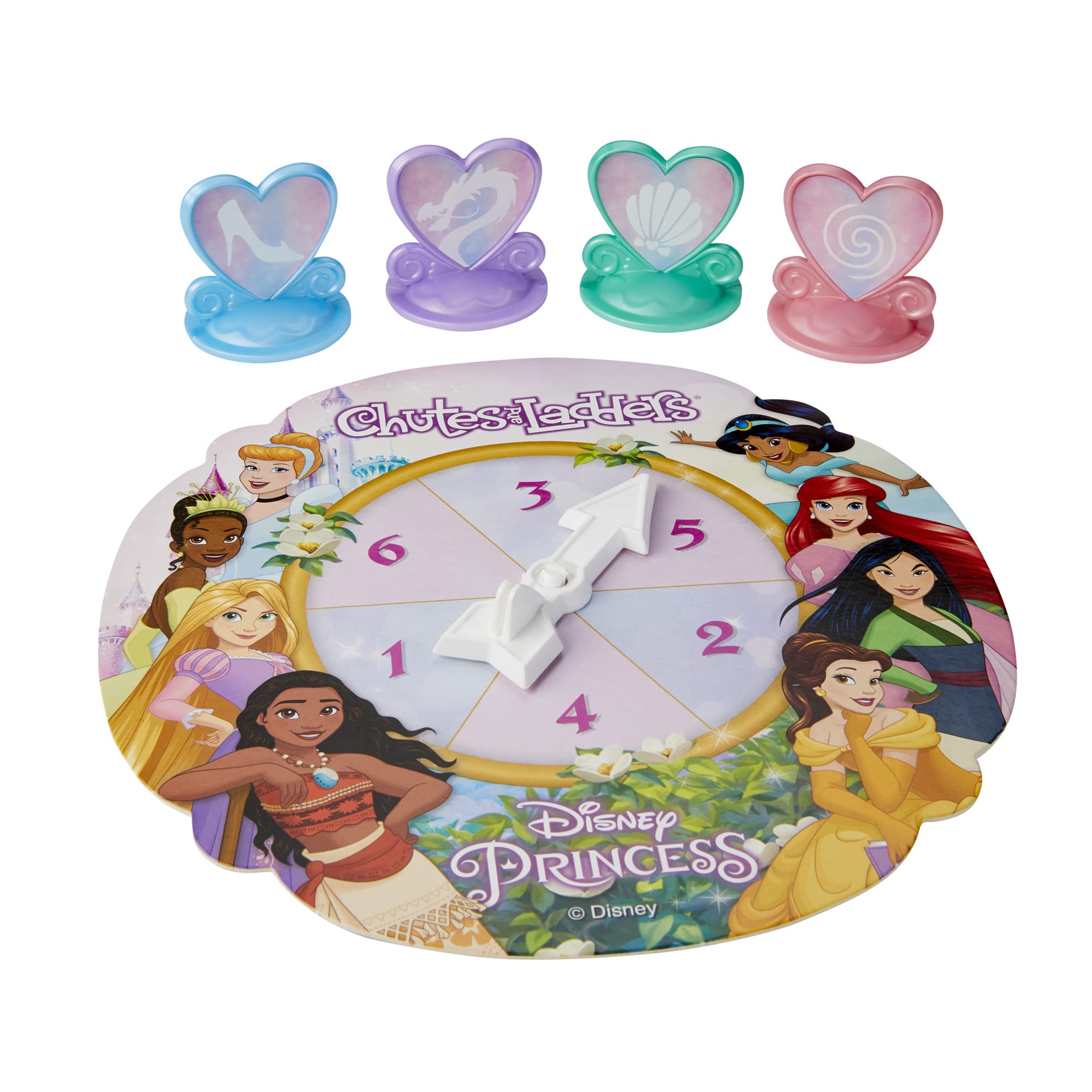 Hasbro Gaming Chutes and Ladders Disney Princess Edition Board Game for Kids Ages 3+ | Preschool Learning Game for Boys & Girls | 2-4 Players | Easter Gift Idea | Amazon Exclusive | Fun Family Game Night Activity
