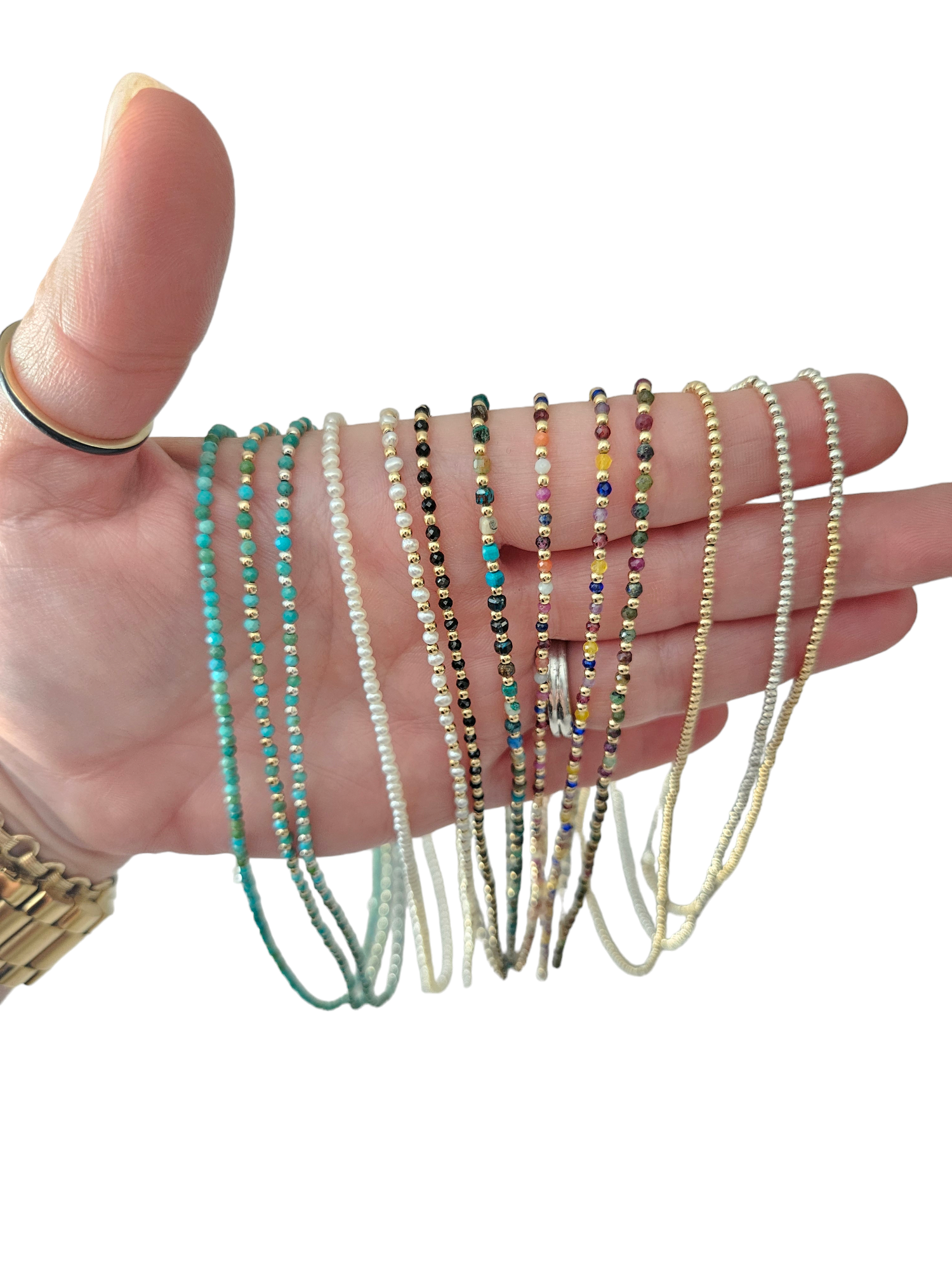 Malia Beaded Gemstone Necklace for Women - Elegant Bohemian Jewelry for Casual Wear, Parties & Special Occasions