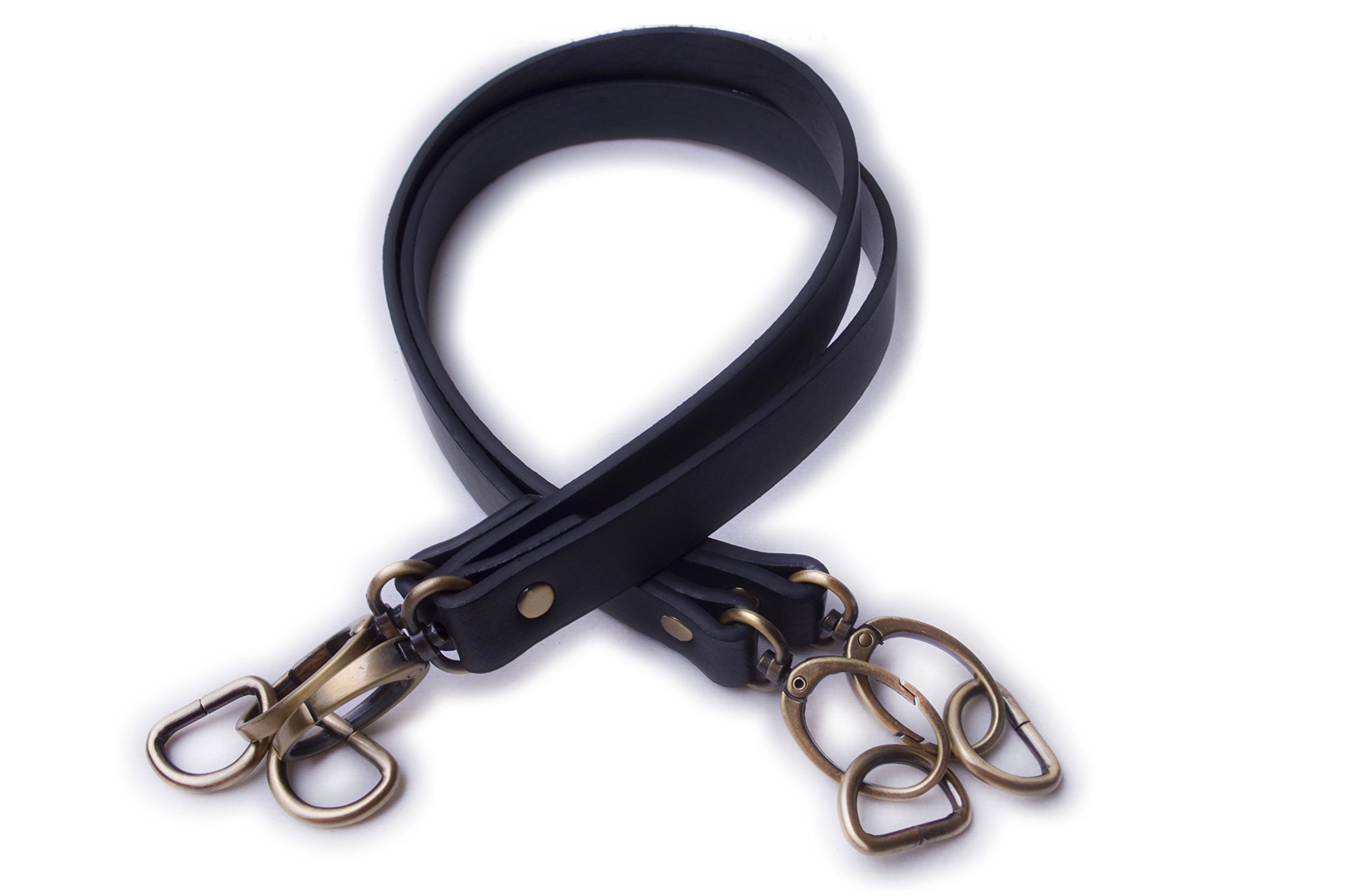 Wento 2PCS 25.5 Inches Long PU Leather Purse Handles - Replacement Bag Straps for Handbags, Totes & Purses - Durable & Stylish Accessory for DIY Bag Repair & Crafting Projects