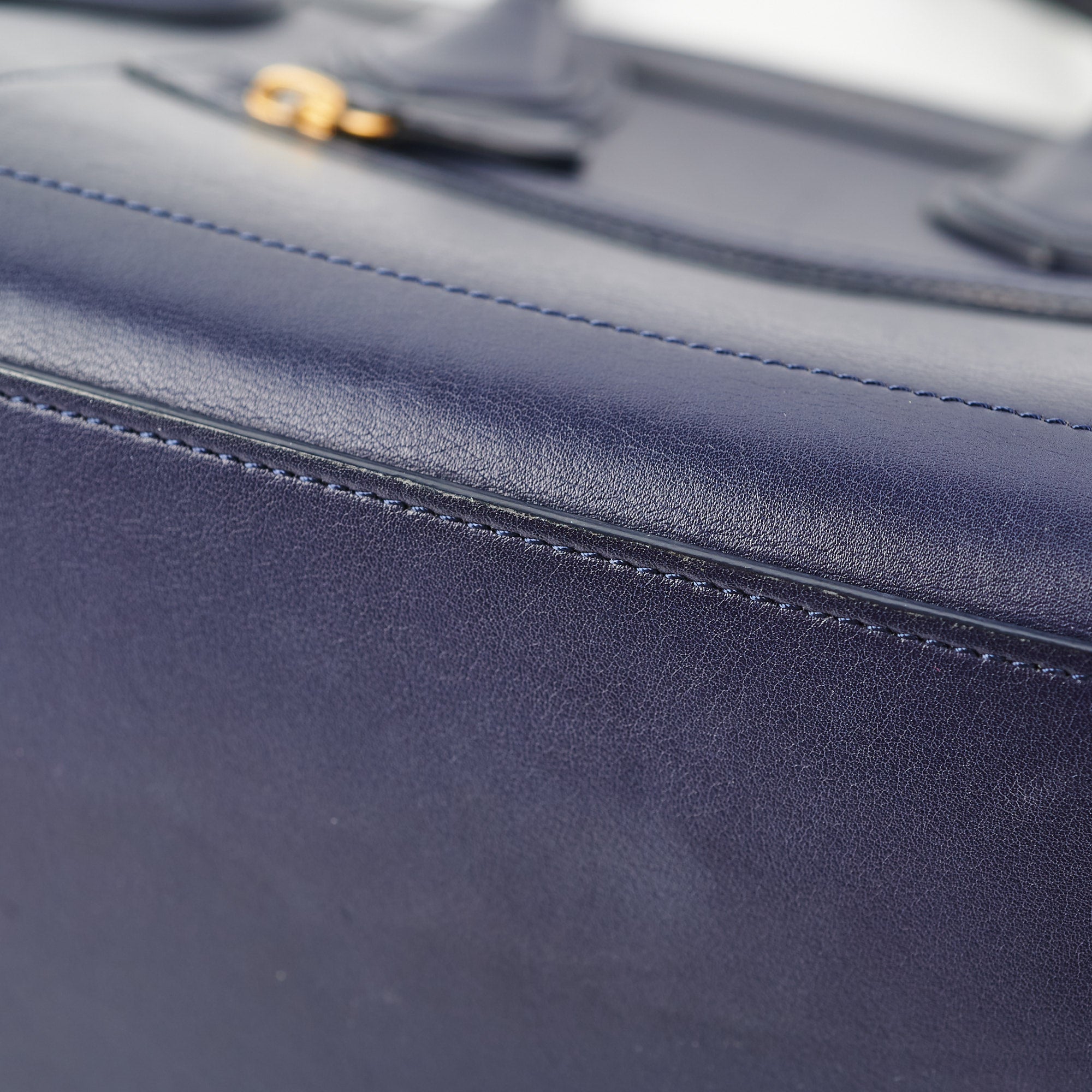 Celine Micro Luggage Bag in Navy Blue | Premium Leather Crossbody Handbag for Women | Perfect for Work, Travel & Everyday Use