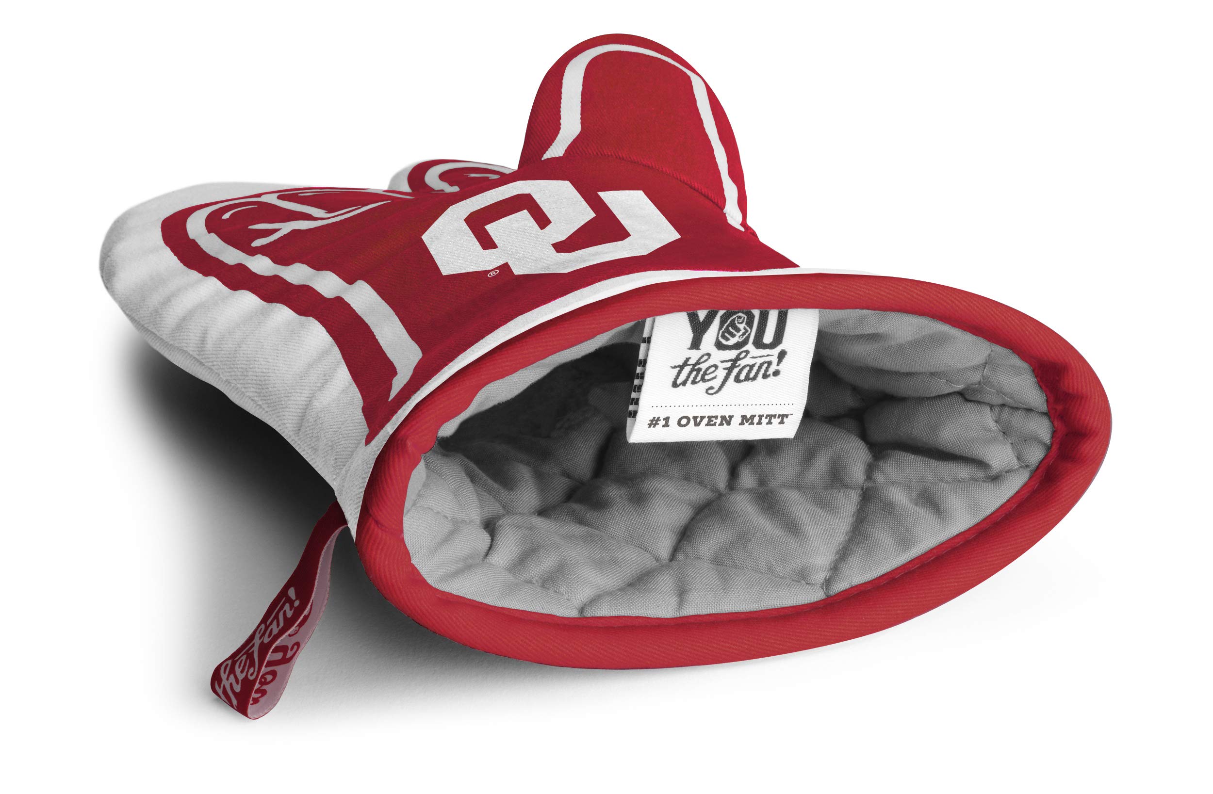 YouTheFan NCAA #1 Heat Resistant Oven Mitt - Perfect for Baking, Grilling & Kitchen Safety (Team Colors)