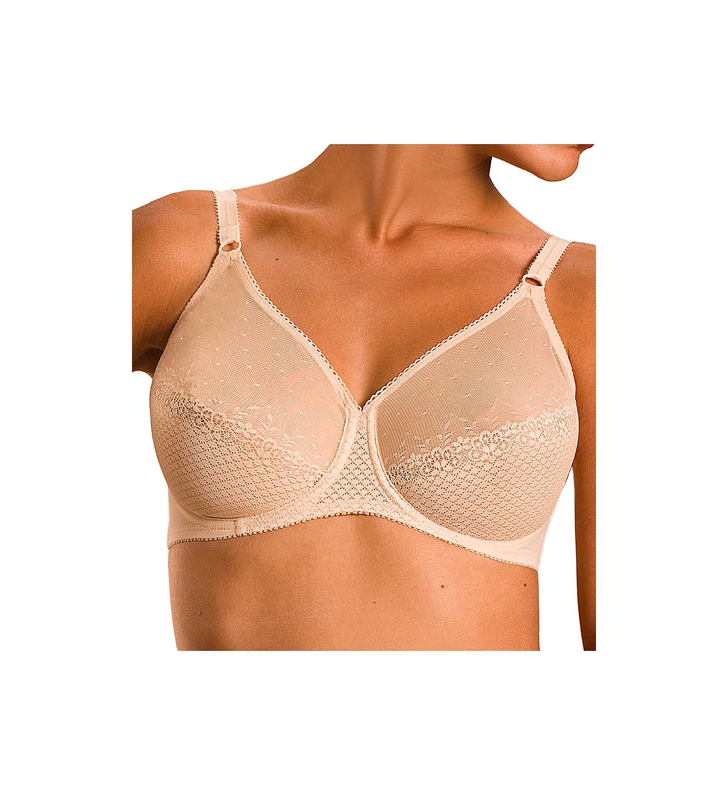 Chantelle Women's Tamaris Full Coverage Seamless Lace Bra - Comfortable Everyday Underwire Bra for Work & Casual Wear