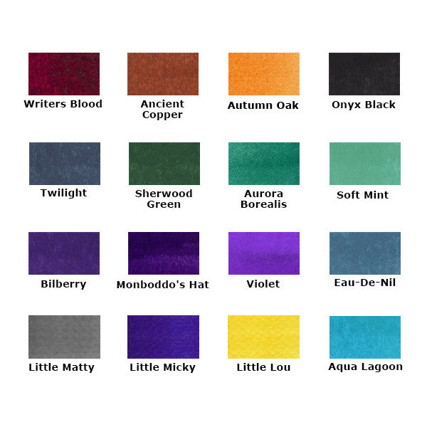 Premium Diamine Ink Bottles - Set of 16 Vibrant Colors (12ml Each) for Fountain Pens, Calligraphy & Artistic Writing - Perfect for Journaling, Letter Writing & Creative Projects