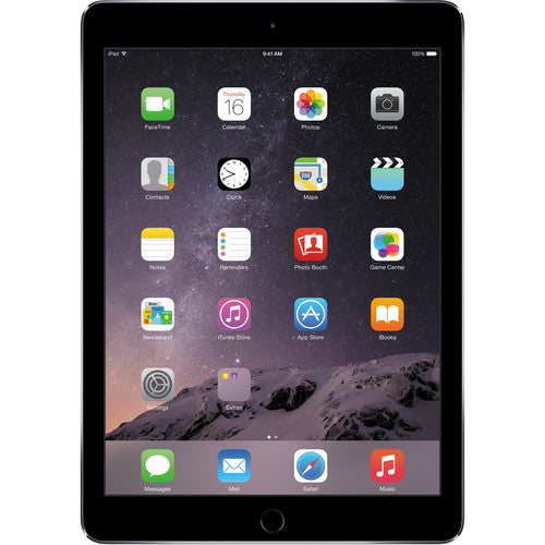 Apple iPad Air 2 16GB Space Gray Wi-Fi Tablet (MGL12LL/A) - Perfect for Work, Study & Entertainment