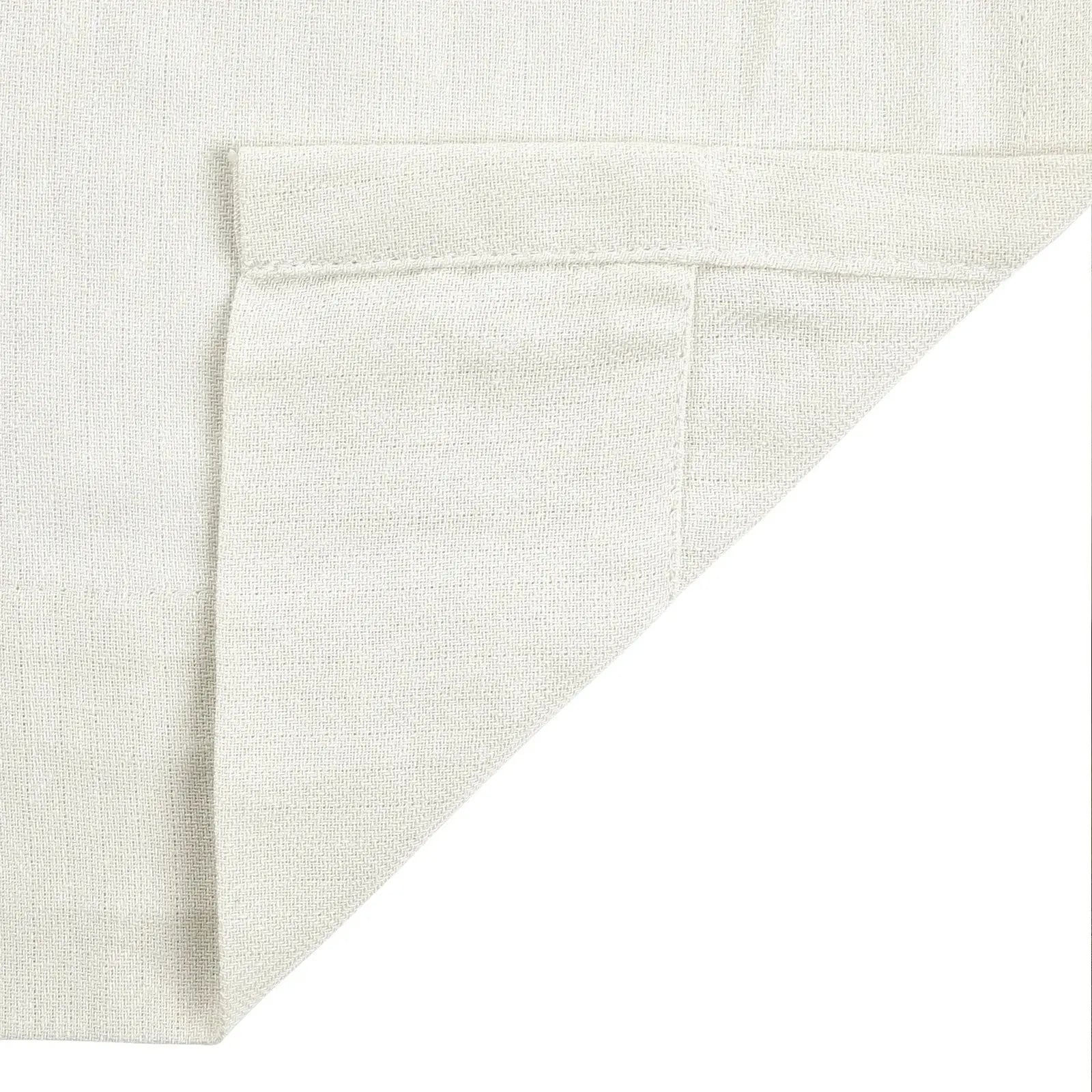 Ron Linen Herringbone Custom Pleated Curtains - Blackout Drapes for Living Room, Bedroom & Home Decor (Set of 2 Panels)