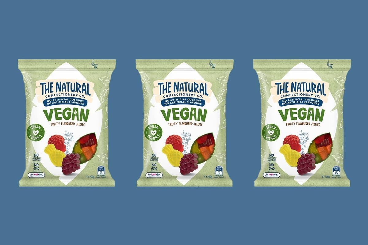Vegan Fruity Jellies 200g - Gelatin-Free Snacks for Vegan & Vegetarian Diets