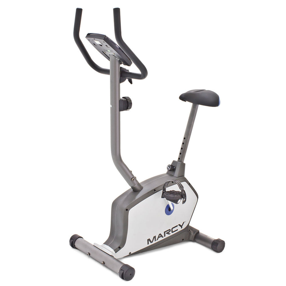 Marcy Magnetic Resistance Upright Exercise Bike NS-1201U - Home Gym Equipment for Cardio Workouts & Indoor Cycling Training
