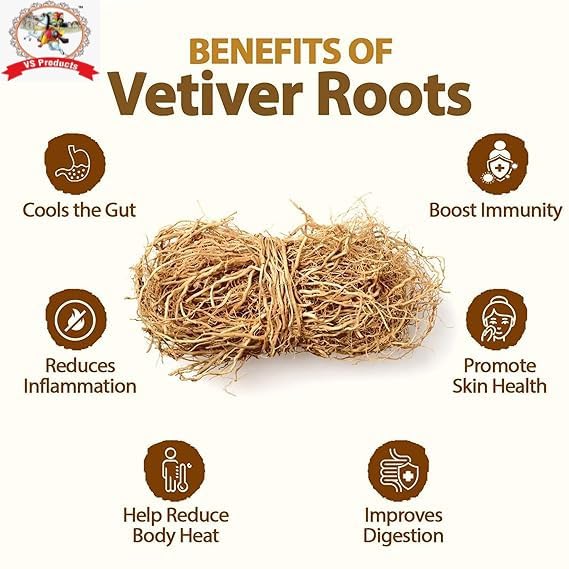 Organic Vetiver Root Powder (50g) - Pure Khus Root Powder, Vala, Kas Ramacham, Vetiveria Zizanioides - Natural Aromatherapy & Ayurvedic Remedy - Perfect for Skincare, Hair Care & Relaxation - Pack of 1