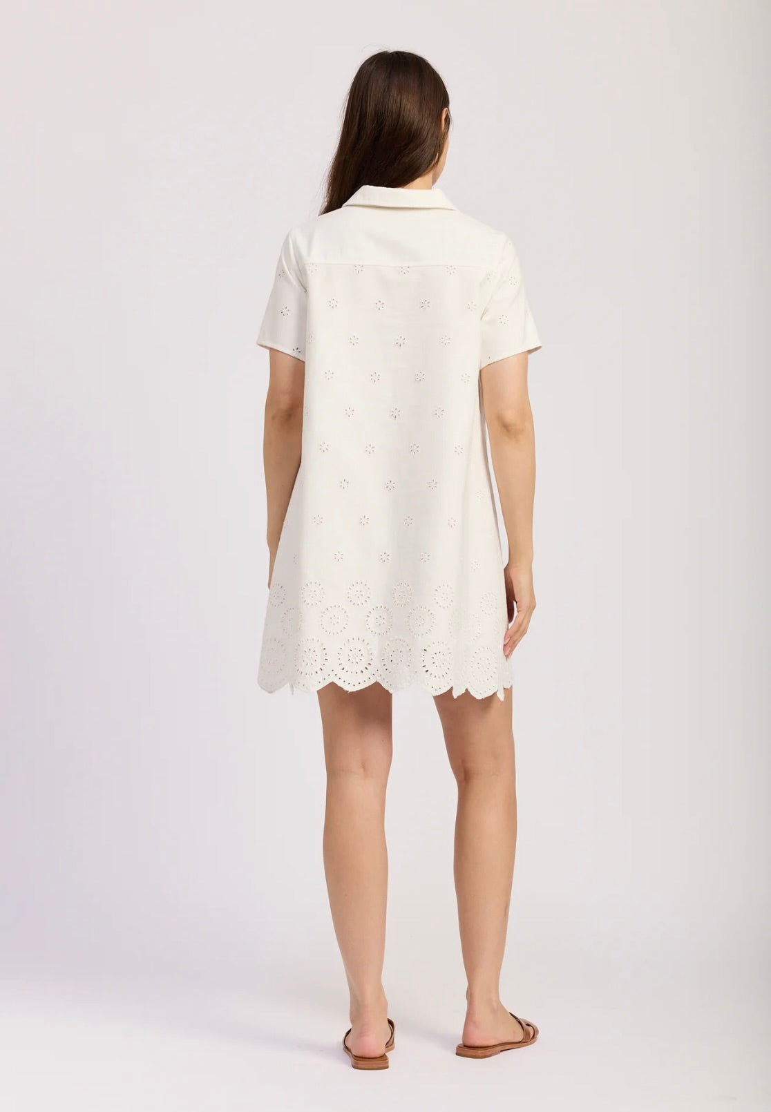 Courtney Mini Collared Dress for Women - Elegant Short Sleeve A-Line Dress for Work, Office, Party & Casual Wear | Summer Floral Print Dress with Pockets