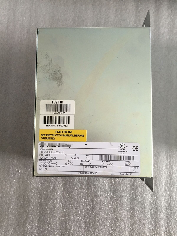 Original AB 2098-DSD-020-SE Servo Drive | 100% Genuine & In Stock | Industrial Automation & CNC Machinery Compatible