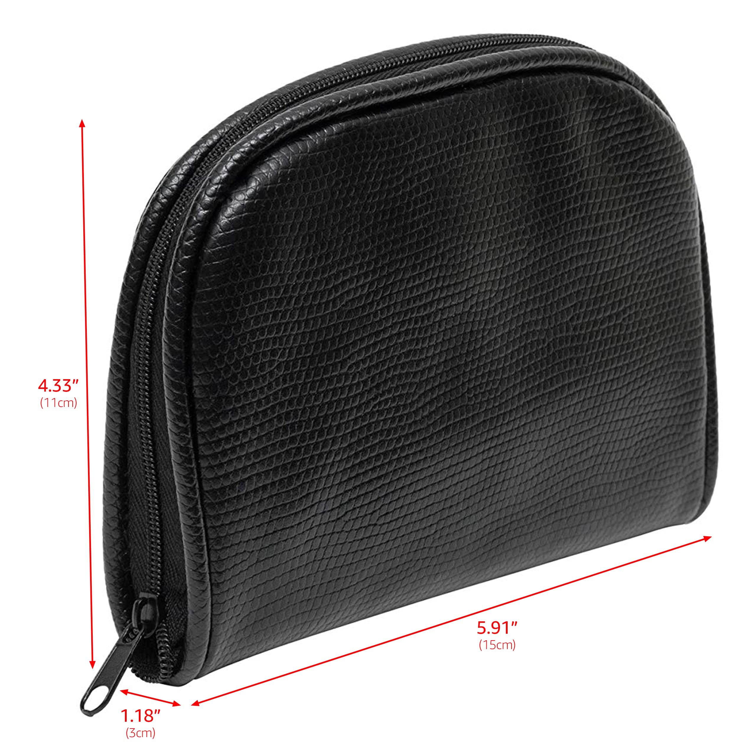 Premium Travel Jewelry Organizer Pouch - Compact Zippered Jewelry Case with Secure Pocket for Necklaces, Rings & Earrings - Perfect Jewelry Storage for Vacations, Business Trips & Weekend Getaways (Small Size)
