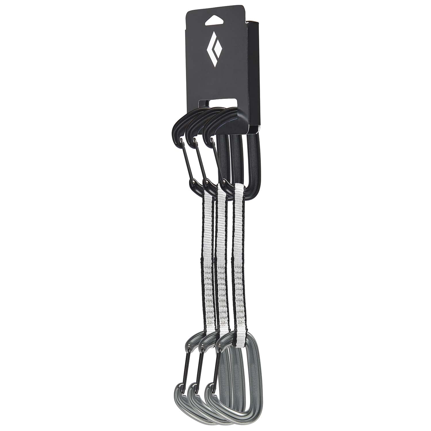 Black Diamond Litewire Quickdraw 16cm (3 Pack) - Lightweight Climbing Carabiners for Sport Climbing & Trad Routes | Perfect for Rock Climbing & Mountaineering Adventures