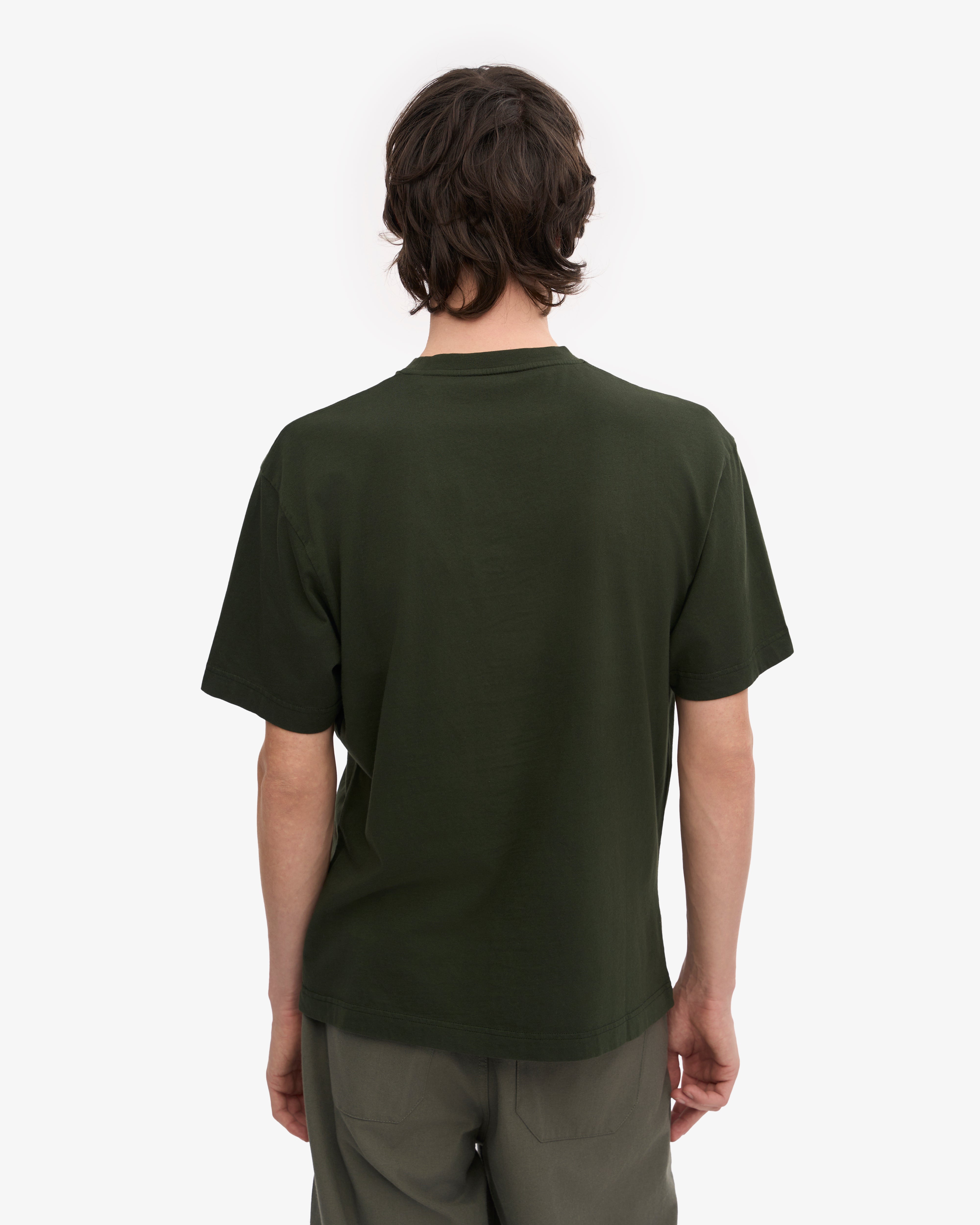 Oversized Organic Cotton T-Shirt for Women - Eco-Friendly Hunter Green Tee - Perfect for Casual Wear, Loungewear & Sustainable Fashion