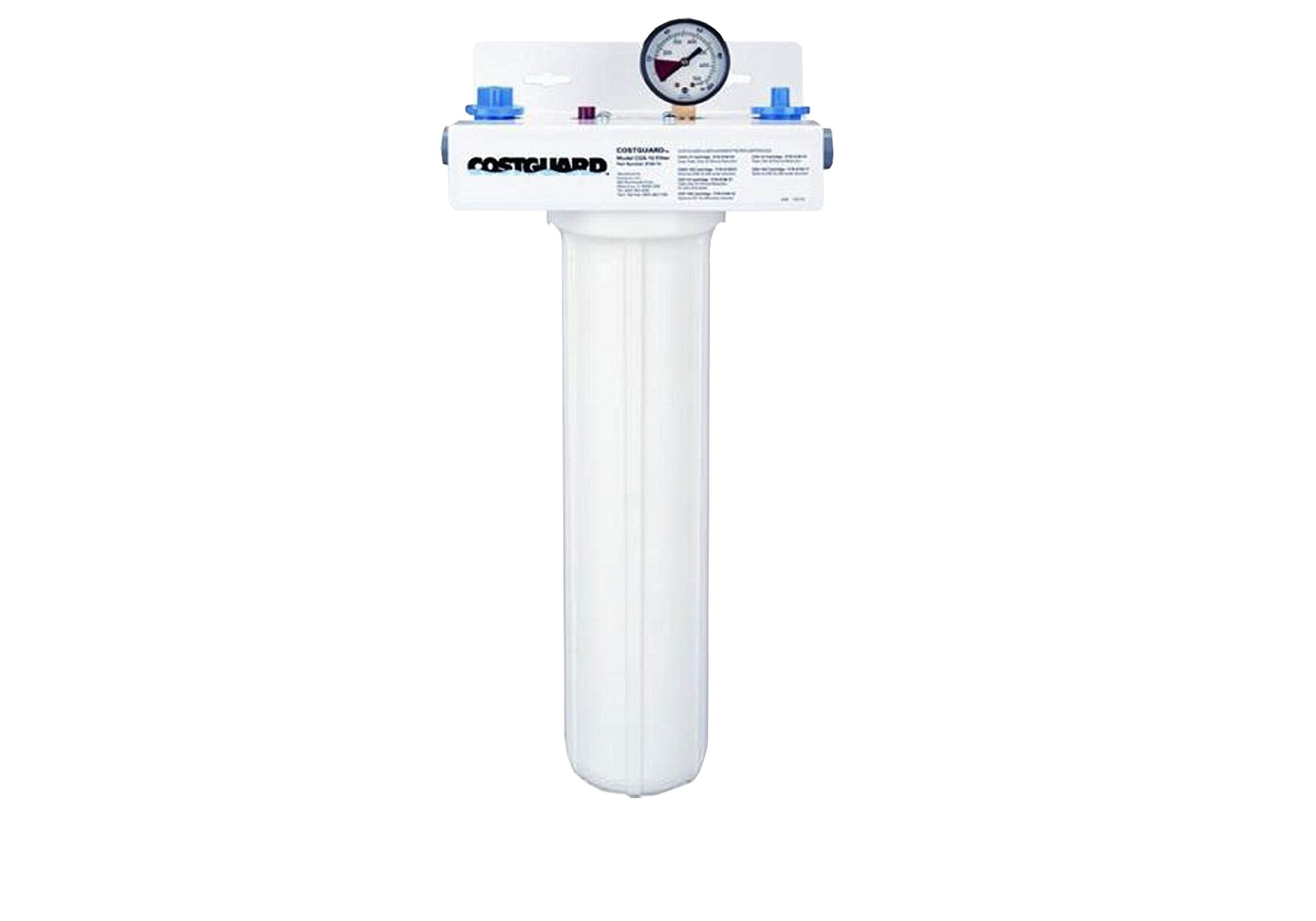 FILTER COSTGUARD 20 Water Filtration System with Bracket, Shutoffs & Relief Valve – Perfect for Home, RV, and Camping Water Purification
