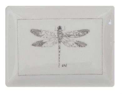 Premium Ceramic Dish with Insect Design - Set of 4 Unique Styles for Home Decor, Kitchen & Dining | Perfect for Serving Appetizers, Desserts or as Decorative Centerpiece