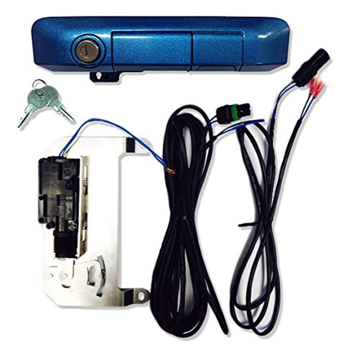Pop & Lock PL85502 Speedway Blue Power Tailgate Lock for Toyota Tacoma (2005-2023) - Smart Keyless Entry Combo - Secure Your Truck Bed & Cargo - Perfect for Off-Roading, Camping & Work Sites