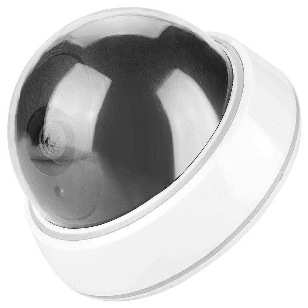Tangxi Fake Dummy Security Camera with Red LED Light - Realistic CCTV Dome Surveillance Camera for Indoor/Outdoor Use - Ideal for Home, Business & Office Security Deterrent
