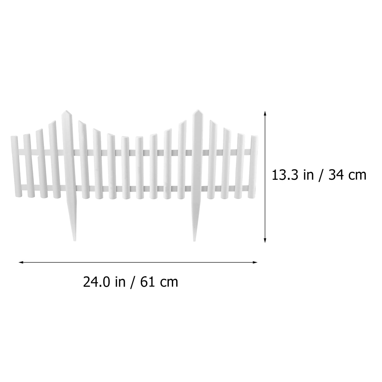 5-Pack Garden Fence Enclosure - Durable Crawl-Proof Barrier for Outdoor Gardens, Flower Beds & Pet Safety - Perfect for Landscaping & Backyard Protection