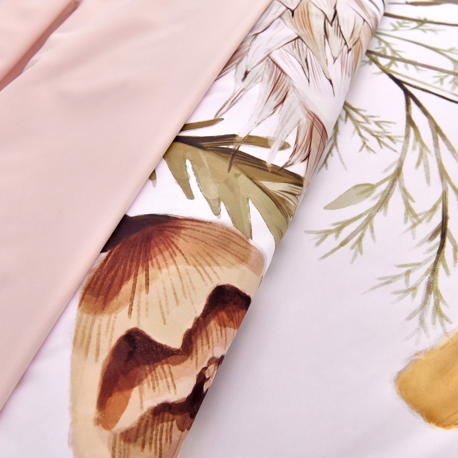 Blush Floral King Size Comforter Set - 3 Piece Soft Microfiber Bedding for All Seasons | Cozy Bedroom Decor, Guest Room Essentials & Luxury Home Textiles