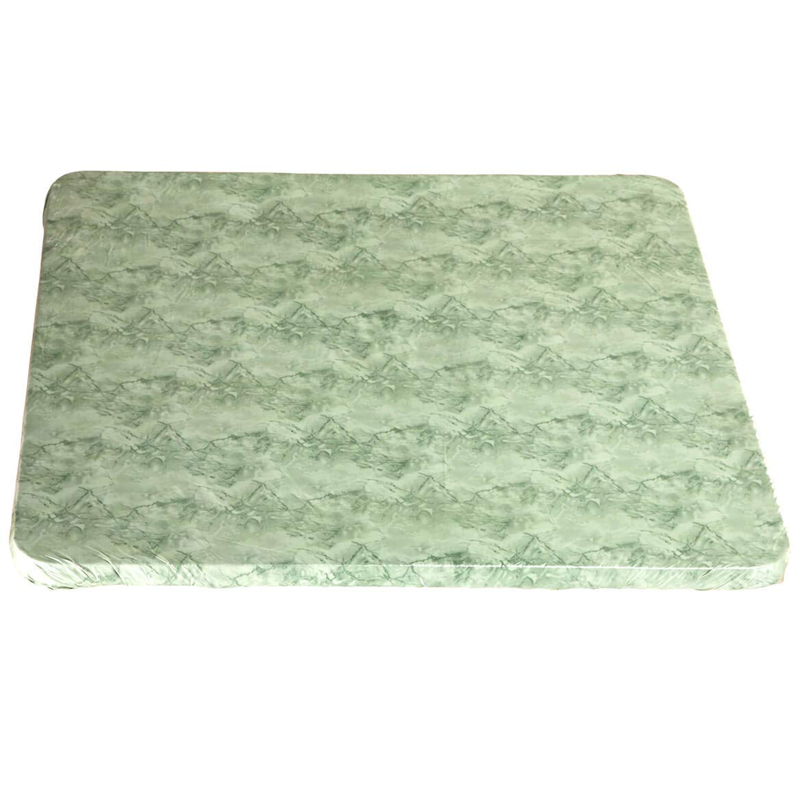 Premium Marble Vinyl Elasticized Banquet Tablecloth - Waterproof & Stain-Resistant - Perfect for Weddings, Parties, and Events - Fits 6ft & 8ft Tables
