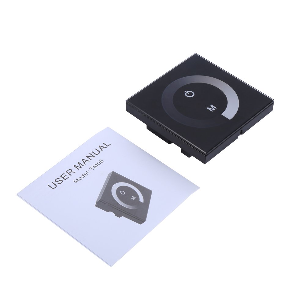 GLOGLOW LED Light Dimmer Switch - Black for Home & Office Lighting