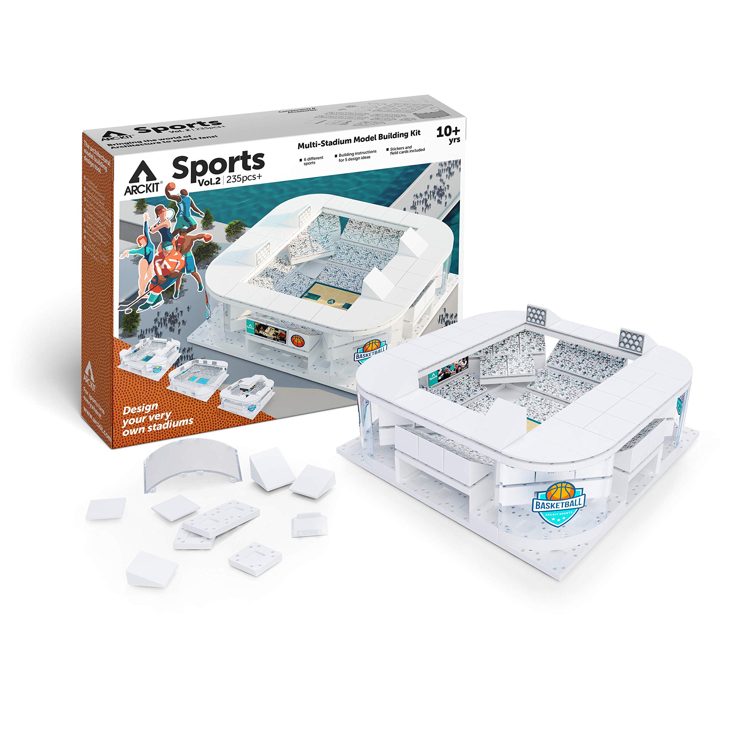Arckit Stadium Volume 2 Scale Model Building Blocks Kit - STEM Educational Toy for Kids & Adults | Architecture Learning Set | Creative Gift for Builders | Perfect for Classroom STEM Projects & Home Decor