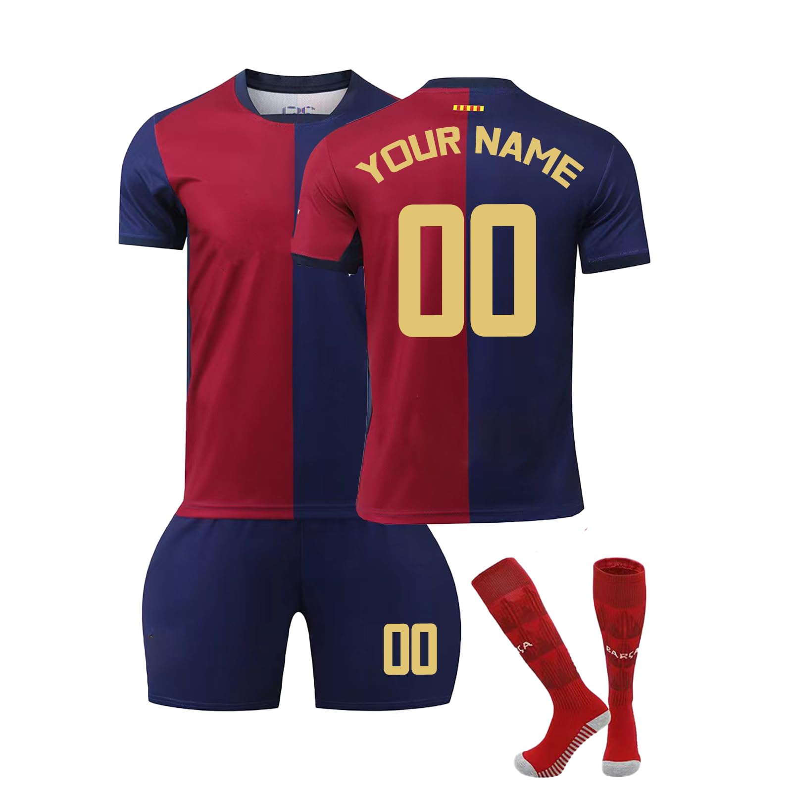 Custom Personalized 2024 Soccer Jerseys for Kids & Adults - Football Shirts with Name & Number Printing - Perfect Gifts for Youth Players & Team Sports Enthusiasts - Ideal for Matches, Training & Fan Support