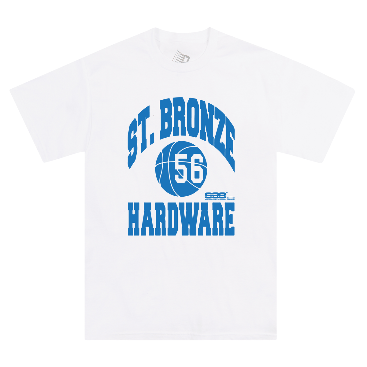 Bronze 56k ST. Vintage Style White Cotton T-Shirt | Casual Streetwear for Men & Women | Perfect for Concerts, Daily Wear & Retro Fashion