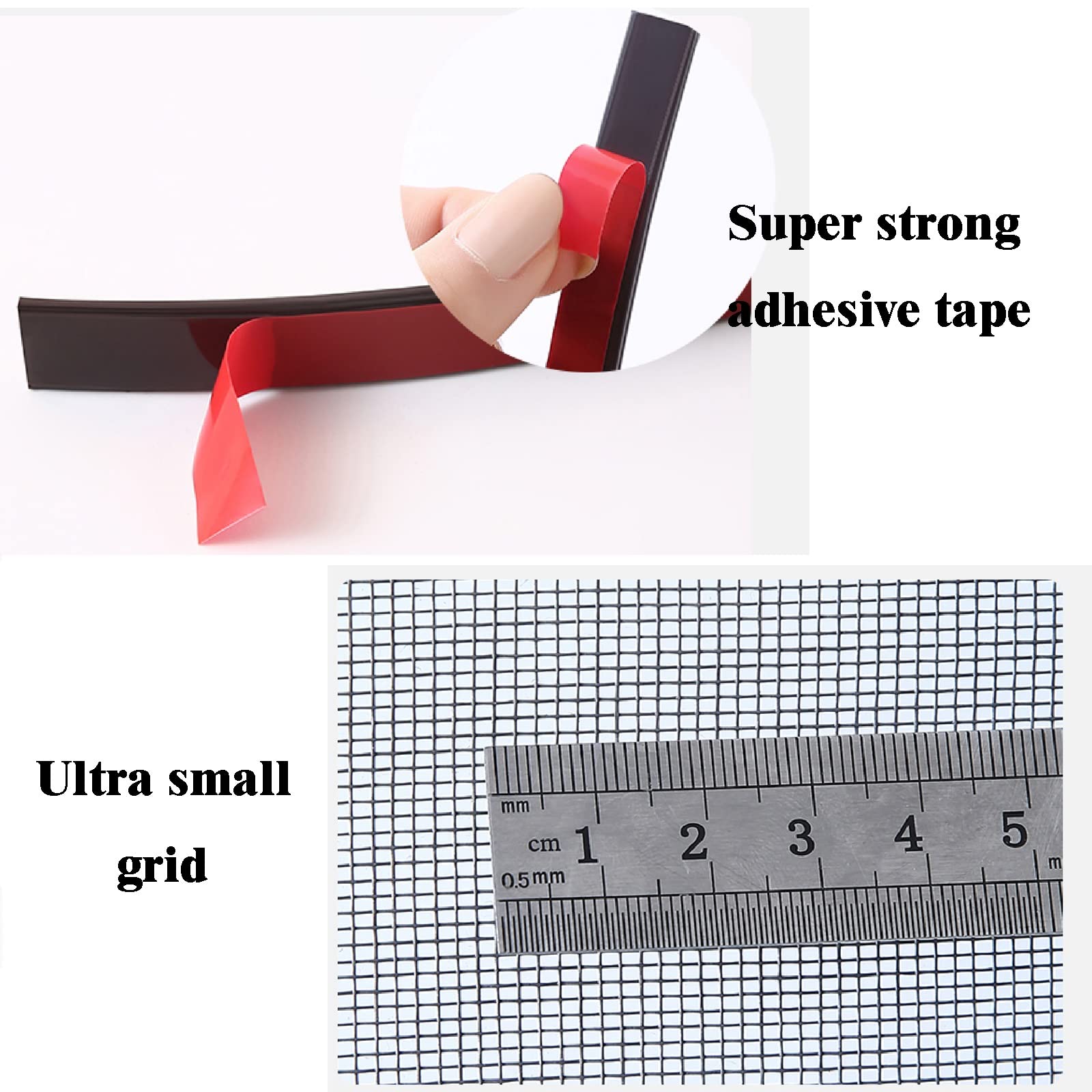 Adjustable DIY Magnetic Window Screen - Customizable Invisible Window Curtain for Any Window Size (70x120cm, Grey Mesh) - Perfect for Home, Office, and RV Use