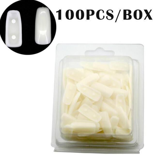 100-Piece Nail Art Presentation Stand with Tips Box - Professional Manicure Display for Salons, Home Use & Nail Art Business